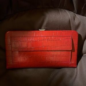 Red Neiman Marcus wallet